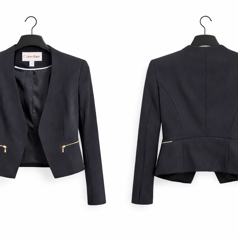 Calvin Klein Women's Dark Gray Blazer